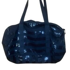 Mossimo Supply Co. Black Sequined Duffle Bag